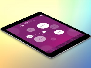 Research apps animated home screen design for the NCRI 2015 conference
